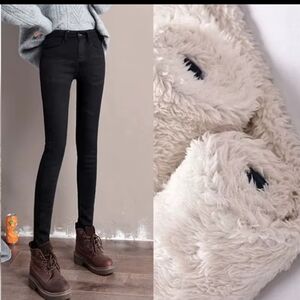 Fleece-lined Skinny Jeans